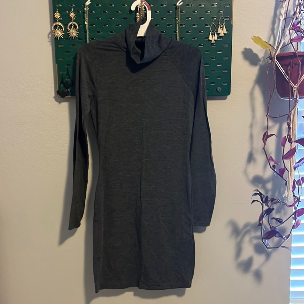 Turtleneck sweater dress